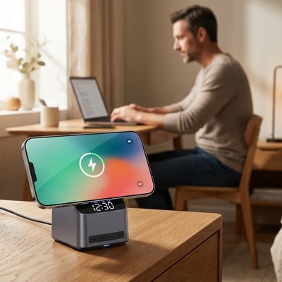 Chargeur sans fil  rotatif